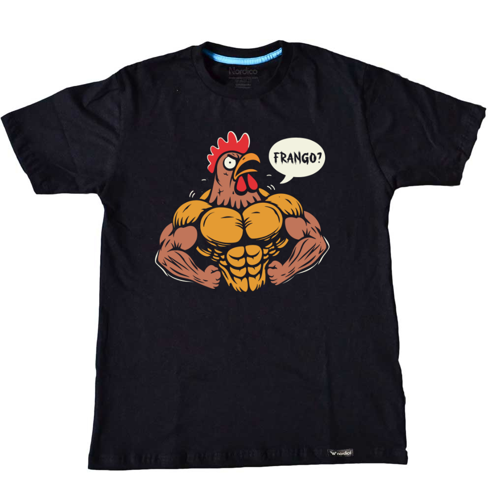 Camiseta Frango cor preto