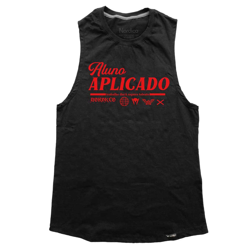 Regatão Aluno Aplicado / Aluna Aplicada cor preto
