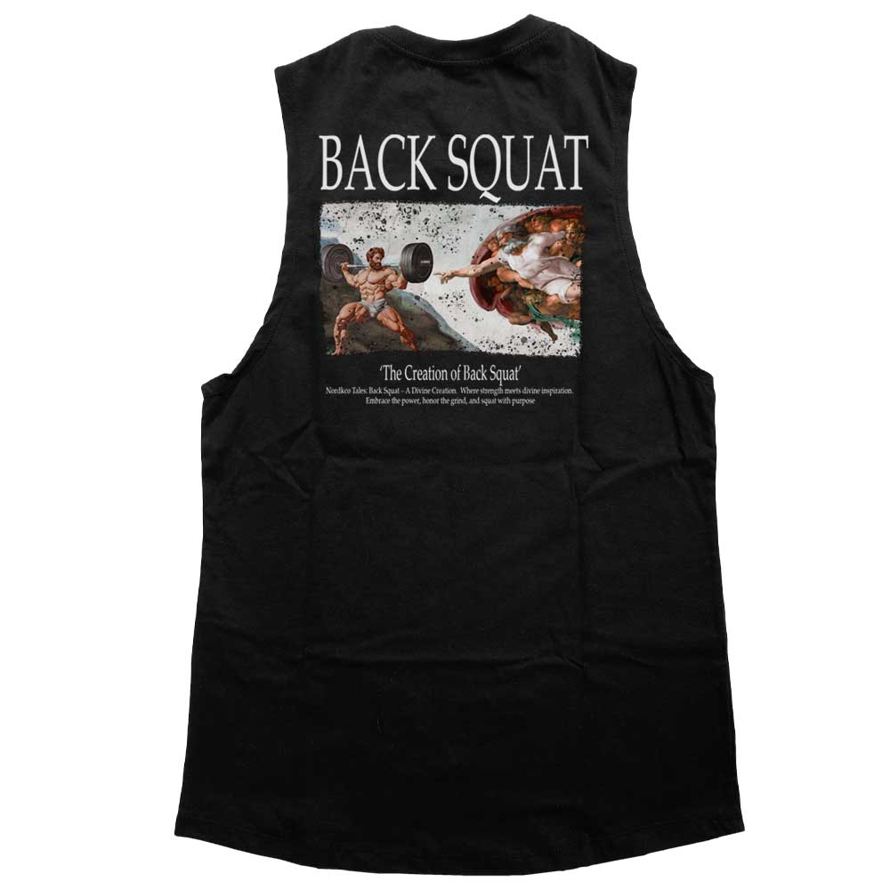 Regatão BACKSQUAT 100% Algodão cor preto