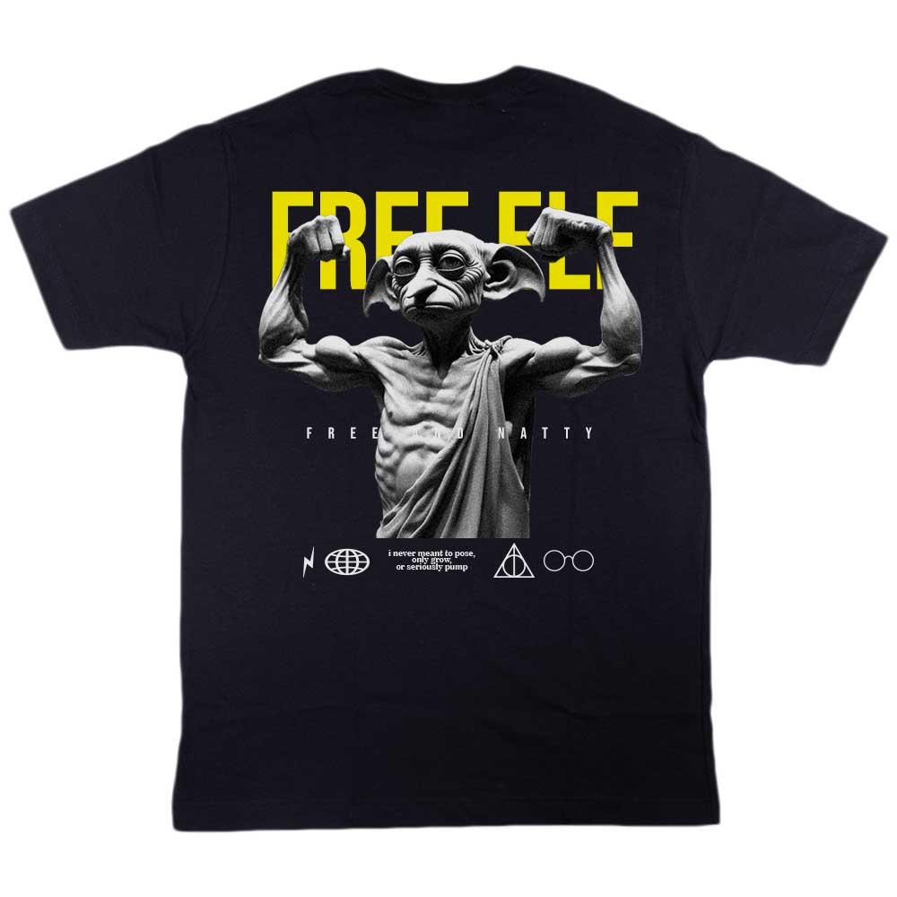 Camiseta Free Elf cor preto