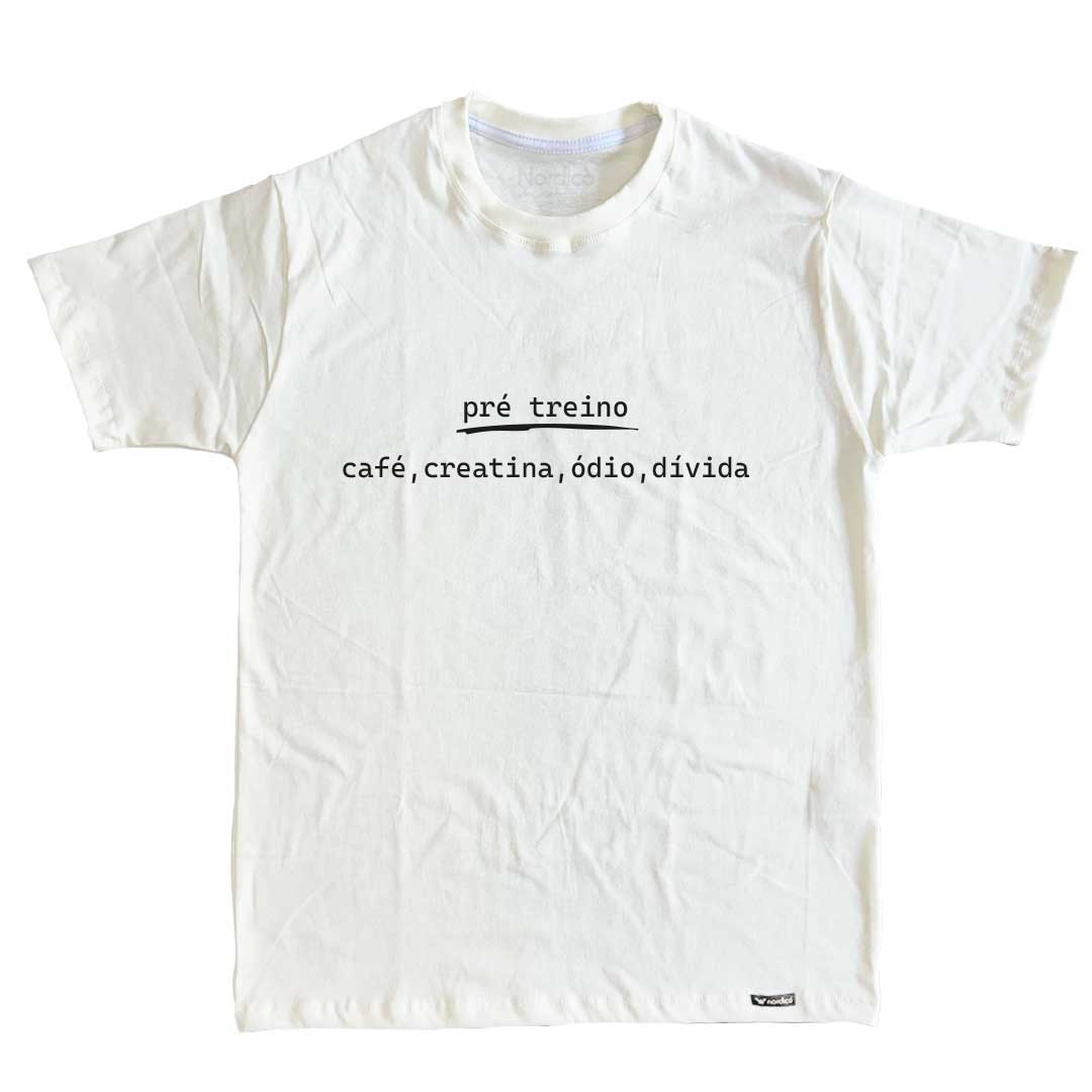 Camiseta pre treino Cor Off White