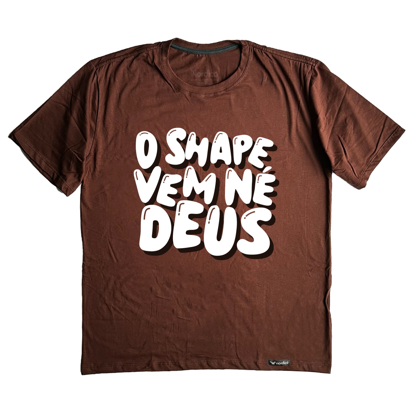 Oversized O Shape vem né Deus cor Marrom
