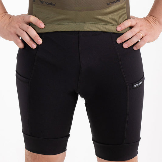 Bermuda Masculina de Corrida com bolso Emana® Preta