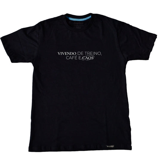 Camiseta Treino, Café e Caos